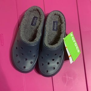 Brand new navy crocs